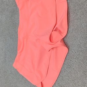 Lululemon Neon Coral Speed Up Shorts